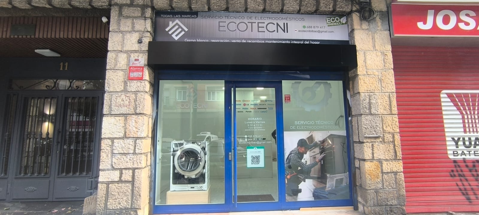 Exterior de la tienda de Ecotecni